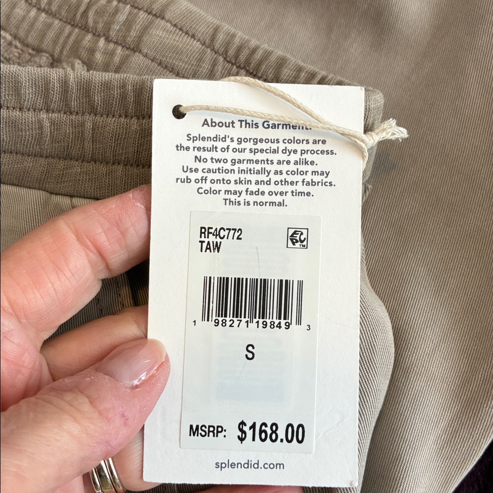 NWT Splendid Shay Twill Pants Tawny Sz S - Picture 11 of 12